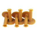 Pack of 6 Rubber Golf Tee Holder Set for Practice & Driving Range Mats