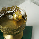 Sweetgo Candle Holder Lace Edge Mini Cupcake Stand Metal Iron Singlecup Tab