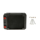 G1/4 Aluminum Computer CPU 18 Pipes Water Cooling Radiator System 120mm