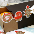 120pcs Merry Christmas Sealing Stickers DIY Gifts Candy Bags Labels Paper TagsJR