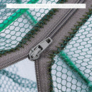 6 Sides 12 Holes Automatic Fishing Net NylonÃ‚Â Crab Fish Trap ShrimpÃ‚Â Cage (D) A