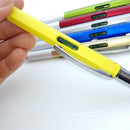 6 in 1 Multi-Function Multi-color Ball-point Pen Level Caliper Screwdriver A+