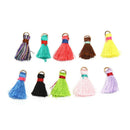 10x/set Mix Multicolor Tassel DIY Craft Earrings Charm Pendant Jewelry MakingJR