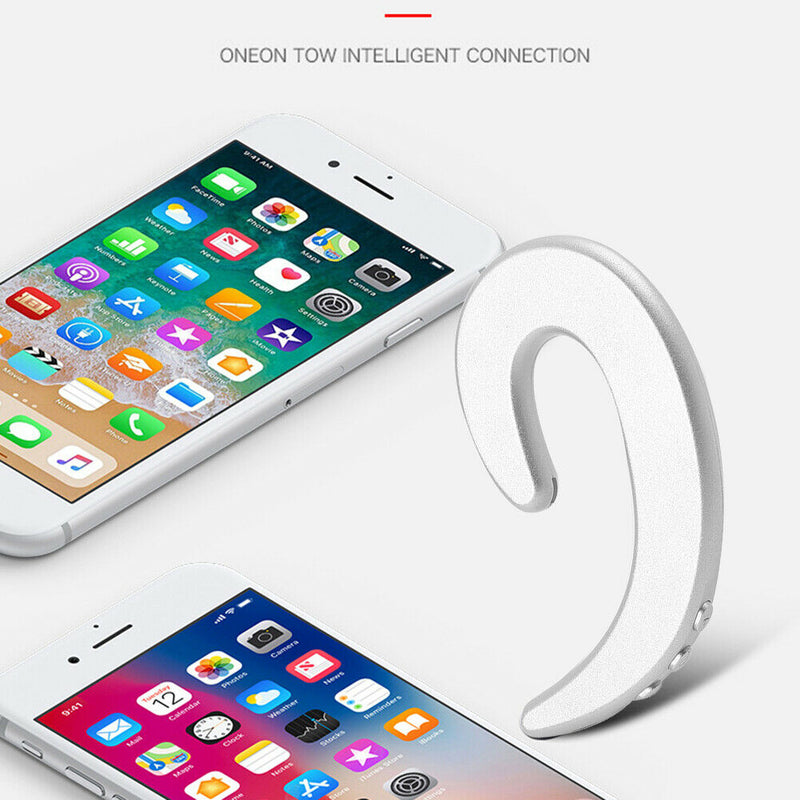 Y12 Bone Conduction Bluetooth Earphone Ear Hook Painless Stereo Headset Earbuds