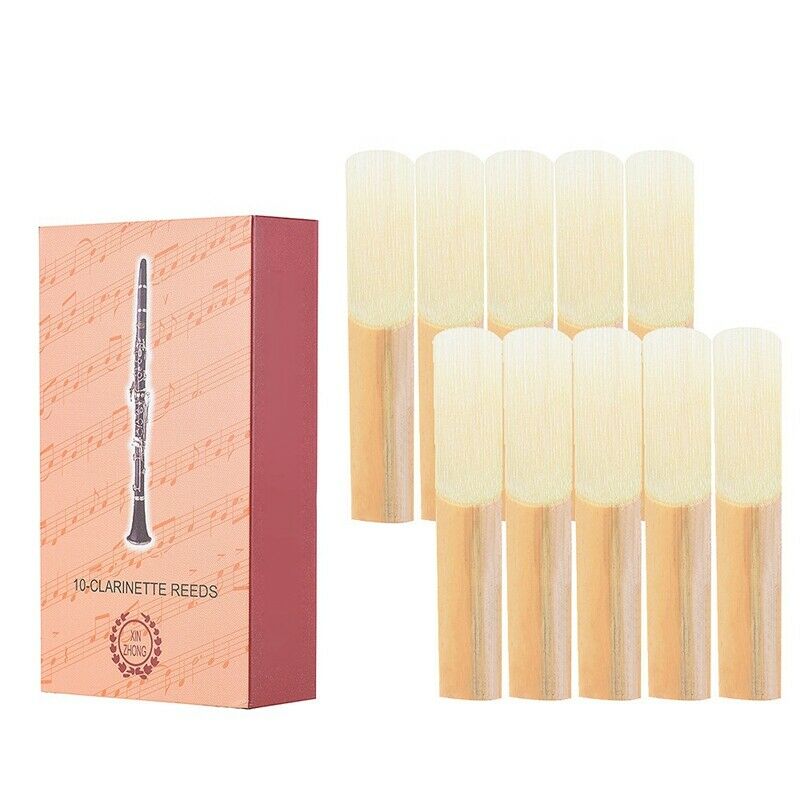 Box Of 10pcs B Clarinet Reeds Traditional Reeds Strength 2.5