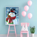 5D DIY Full Drill Diamond Painting Snowman Mosaic Kit Rhinestone Bead Craft
