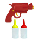 2Pieces 200ml Plastic Sauce Bottle Condiment Dispenser Ketchup Mustard Sauce