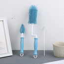 Silicone Bottle Brush 360 Degree Rotation Baby Pacifier Cup Cleaning BruSEAU