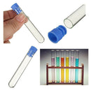 10X 12*75mm Borosilicate Glass Test Tubes Rimless Pyrex With Push Caps Lab YK
