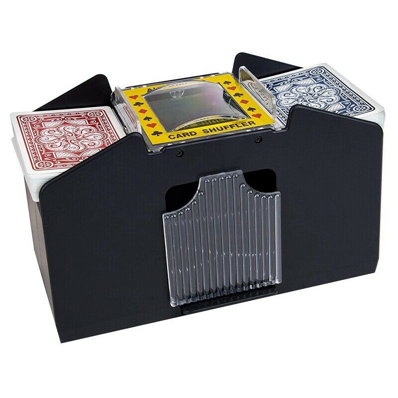 Board Game Poker Electric Automatic Card Shuffler Support 4 Deck Playing Ca R9S9