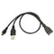 1pc Micro USB Host OTG Cable With USB Plug Power Adapter B1L3