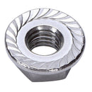 25 Pcs 304 Stainless Steel Serrated Flange Metric Hex Lock Nuts M6