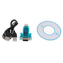 Blue USB to RS232 Serial Port DB9 9Pin Male Converter Adapter Cable