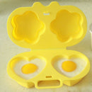Microwave Oven Steamed Egg Utensil Two-Side Love Flower Steamed Chicken Egg G9V1