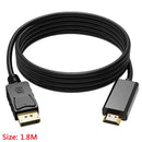 DisplayPort Display Port PCDP to HDMI Male M/M Cord Cable 6FT For PC HDTV 1.8M