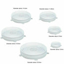12 pcs Silicone Lid Stretch Reusable Lids Expandable Silicone Lid Universal