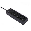 4 Port USB Charging Dock Station Quick Charger with Indicator and Switches