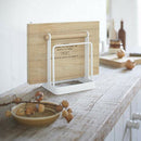 Chopping Board Rack Holder 2 Compartments Kitchen Utensil Tools Accessories