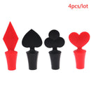 4Pcs Bar Tool Silicone Sealed Wine Bottle Stopper Kitchen Wine Champagne Sto Nw