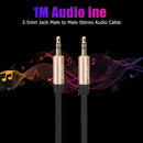 1m 3.5mm 1/8 inch Male to Male Plug Microphone Audio Stereo Extension Cable Wire