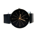 Women Geneva Leather Stainless Steel Analog Quartz Fashion New Lady Wrist Watch
