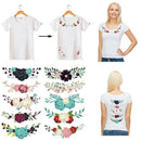 10x Patches for Kids Womens Clothes Flower Patch Heat Transfer Iron Stickers H7