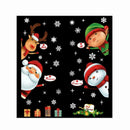 Christmas Wall Stickers Santa Claus Window Decor Snowman Decoration Elk U6C Z1A0