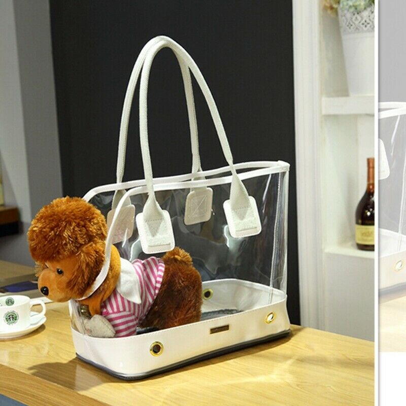 Cute Transparent Small Pet Cat Dog Travel Luxury Carrier Bag Chihuahua Dog  N8S8