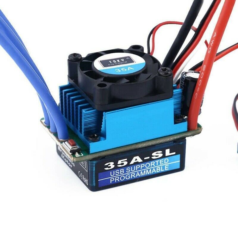 Racing 35A Esc Brushless Electric Speed Controller For 1:12 1:10 Rc Car Tru E1J1