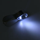 21mm Jewelers Eye Loups Tattoo Magnifier Magnifying Glass with 2 LED 30X Z1P3