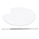 2pcs Makeup Tools Stainless Steel Palette Spatula Cosmetic Blending
