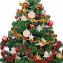 40 Pieces 4 Style Wood Slices with Round Wooden, Snowflake, Star, Christmas U6A9