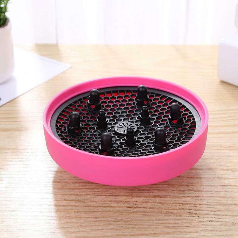 Hairdryer Diffuser Silicone Cover Foldable Hair Dryer Hair Care (Pink) SN9F