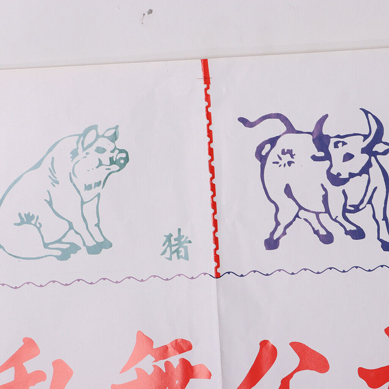 6 Pieces Chinese Zodiac Astrological Dice for Constellation Divination Game