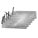 6 Pcs Bookmark Ruler Magnifier Fresnel Lens 3x Magnifying Sheet Clear E4W6
