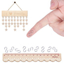 150Pcs Small Stainless Steel S Shape Hook Clasp DIY Necklace Craft Accessory