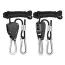 2Pcs 2.5m Long Grow Light Rope Hanger Ratchet Heavy Duty Metal Internal Gear
