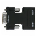 VGA Male to HDMI Female Adapter 1080P Converter with Audio Output Universal Hot