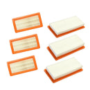 6pcs HEPA Filter Vacuum Cleaner Spare Parts Replaces for Karcher 19x9.7x3cm
