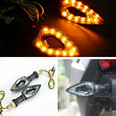 2x Durable 12V Motorcycle LED Turn Signal Light Indicator Blinker Yellow L KYH
