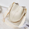 Retro Crocodile Leather Women Shoulder Bag Messenger Bucket Handbag (White) A