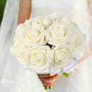 Roses Artificial Flowers-25 Pcs Big PE Foam Rose Artificial Flower Head for
