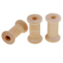100 Pieces Wooden Empty Spools for Wire Thread Bobbins Cord Coils 15 x 13mm