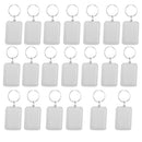 20pcs Photo Keychain - Acrylic Plastic Photo Picture Insert Holder Keyring, DIY