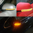 2Pcs Universal Soft Amber 9 SMD12V LED Car Rearview Mirror Indicator LampLight!E