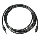 5X(2M Mini 3.5mm Plug Digital Optical Audio Cable SPDIF Optical Fiber Line M6K6)