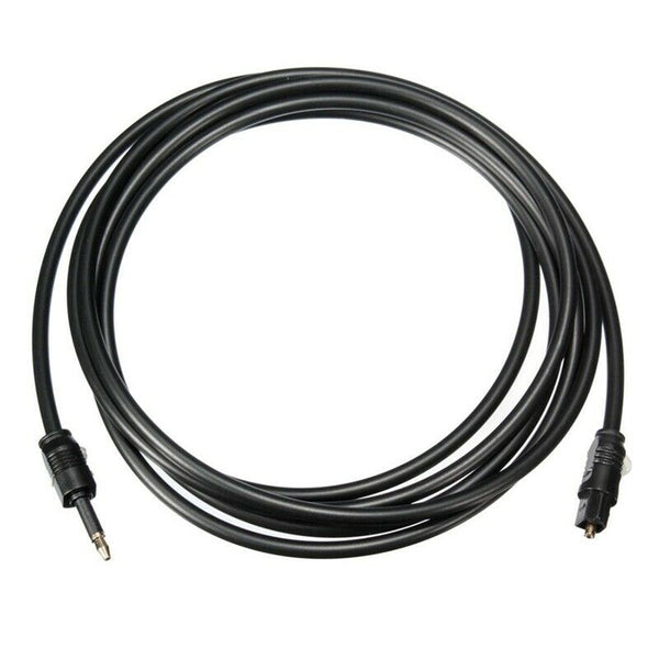 5X(2M Mini 3.5mm Plug Digital Optical Audio Cable SPDIF Optical Fiber Line M6K6)