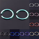 40Pcs Colorful Stainless Steel Nose Rings Piercing Lip Hoop Piercing Jewelry  JR