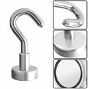 Magnetic Hooks Heavy Duty Neodymium Hanging Mighty Magnetic Hooks D16 (10 P