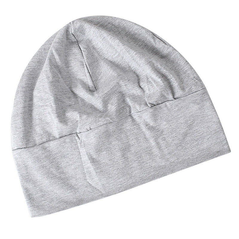 3 Pieces Unisex Cotton Night Cap Sleeping Head Hat Plain Beanie Chemo Hair Wear